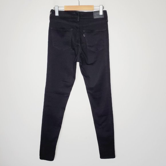 LEVI'S 720 Black High Rise Super Skinny Jeans - Picture 3 of 11